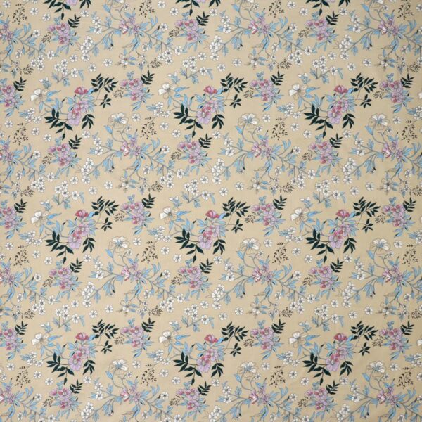 Floral Print Multi Colour Glace Cotton 160TC Queen Size Double Bedsheet with 2 Pillow Covers - Image 5