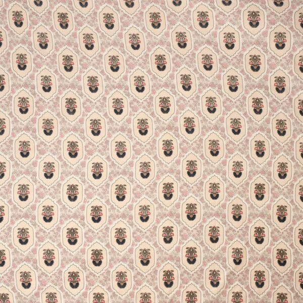 Floral Print Brown Colour Glace Cotton 210TC Queen Size Double Bedsheet with 2 Pillow Covers - Image 5