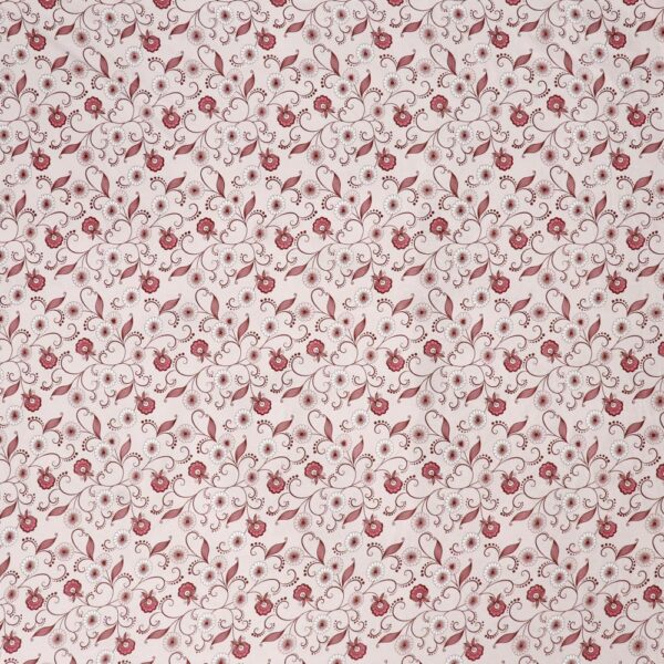 Floral Print Beige Colour Glace Cotton 160TC Queen Size Double Bedsheet with 2 Pillow Covers - Image 5